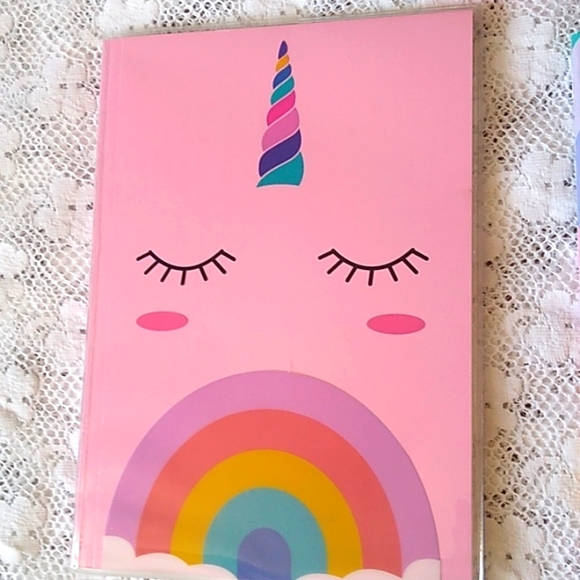 🌈6 Piece Rainbow/ Unicorn Stationary/ Journal Set 🦄 - Picture 3 of 11